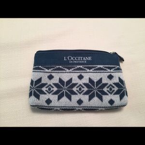 NEW! L’Occitane Knit Cosmetics Pouch w/Lining